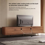 Mid-Century Modern TV Stand with 4 Doors Storage Cabinets, Fits TVs Up to 100 Inches, Living Room Entertainment Center