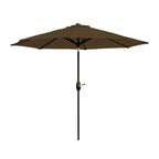 Lopes 9-foot Patio Umbrella with Bronze Finish Base Weight Stand Included