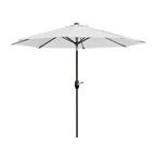 Lopes 9-foot Patio Umbrella with Bronze Finish Base Weight Stand Included