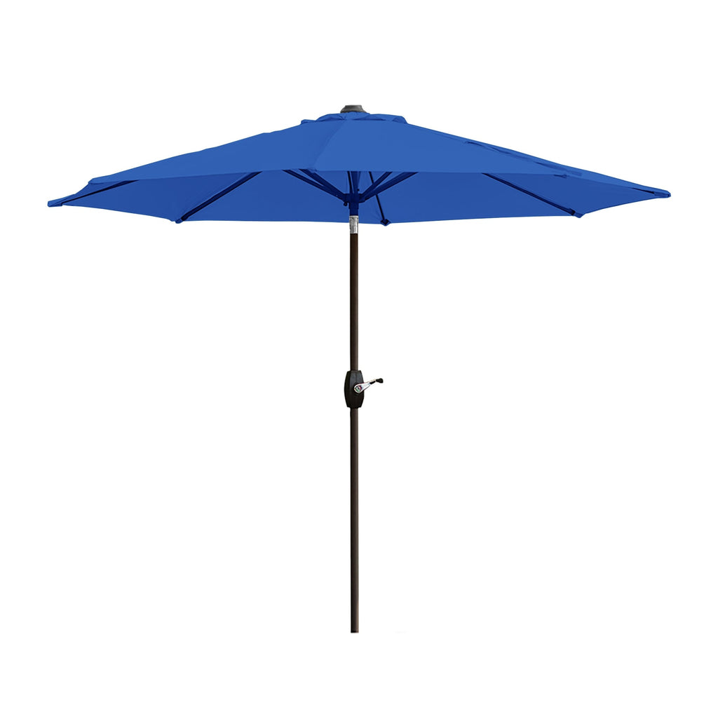 Lopes 9-foot Patio Umbrella with Bronze Finish Base Weight Stand Included