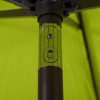 Lopes 9-foot Patio Umbrella with Bronze Finish Base Weight Stand Included