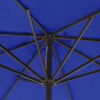 Lopes 9-foot Patio Umbrella with Bronze Finish Base Weight Stand Included