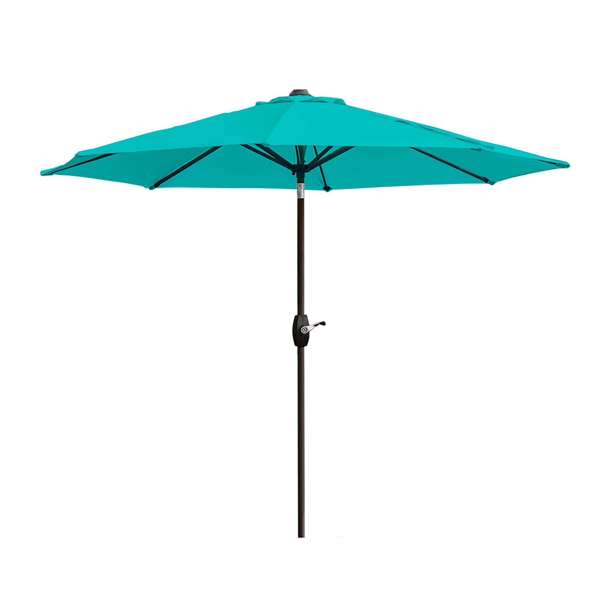 Lopes 9-foot Patio Umbrella with Bronze Finish Base Weight Stand Included