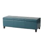 Lucinda Faux Leather Storage Bench by Christopher Knight Home - 51.25 L x 17.50 W x 16.25 H