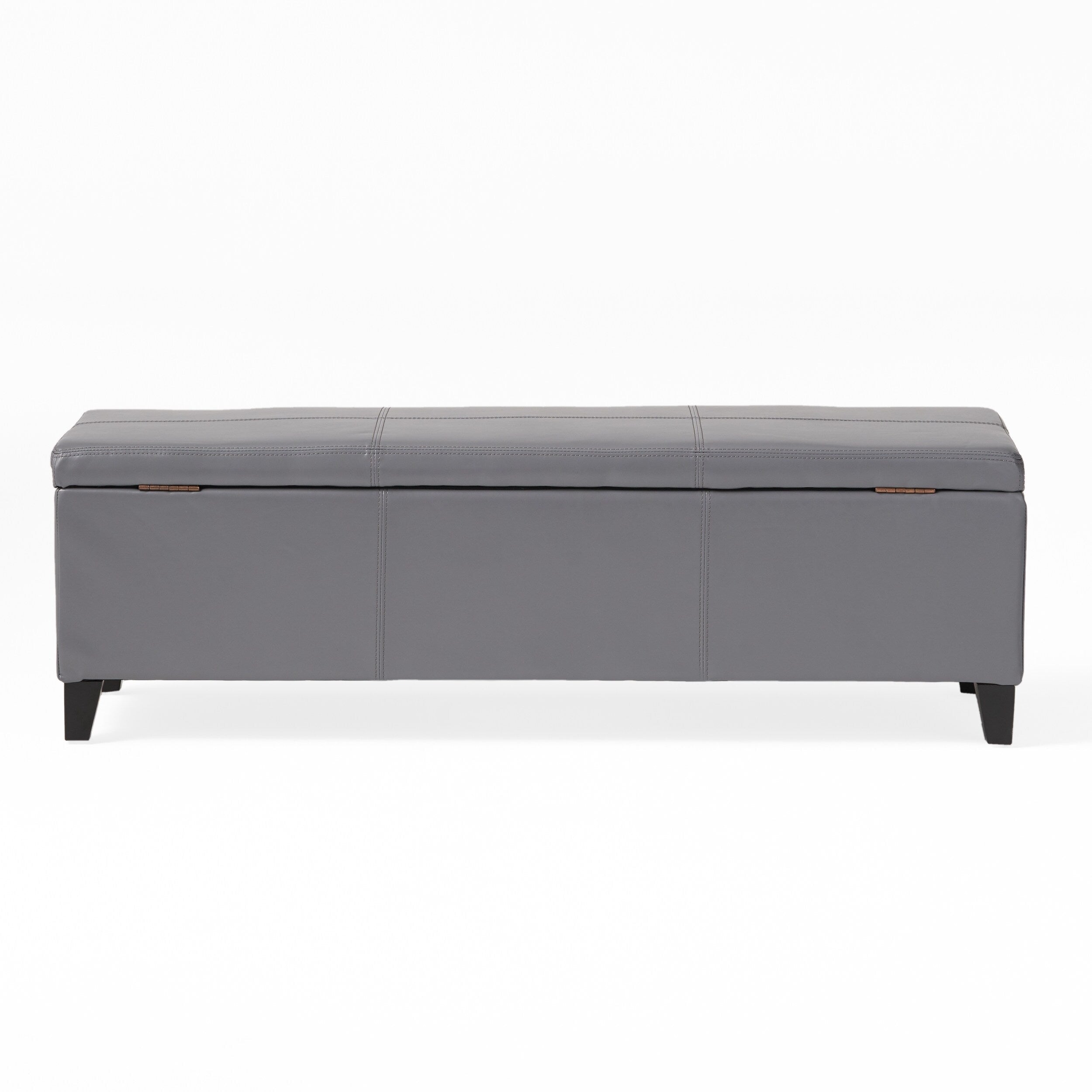 Lucinda Faux Leather Storage Bench by Christopher Knight Home - 51.25 L x 17.50 W x 16.25 H