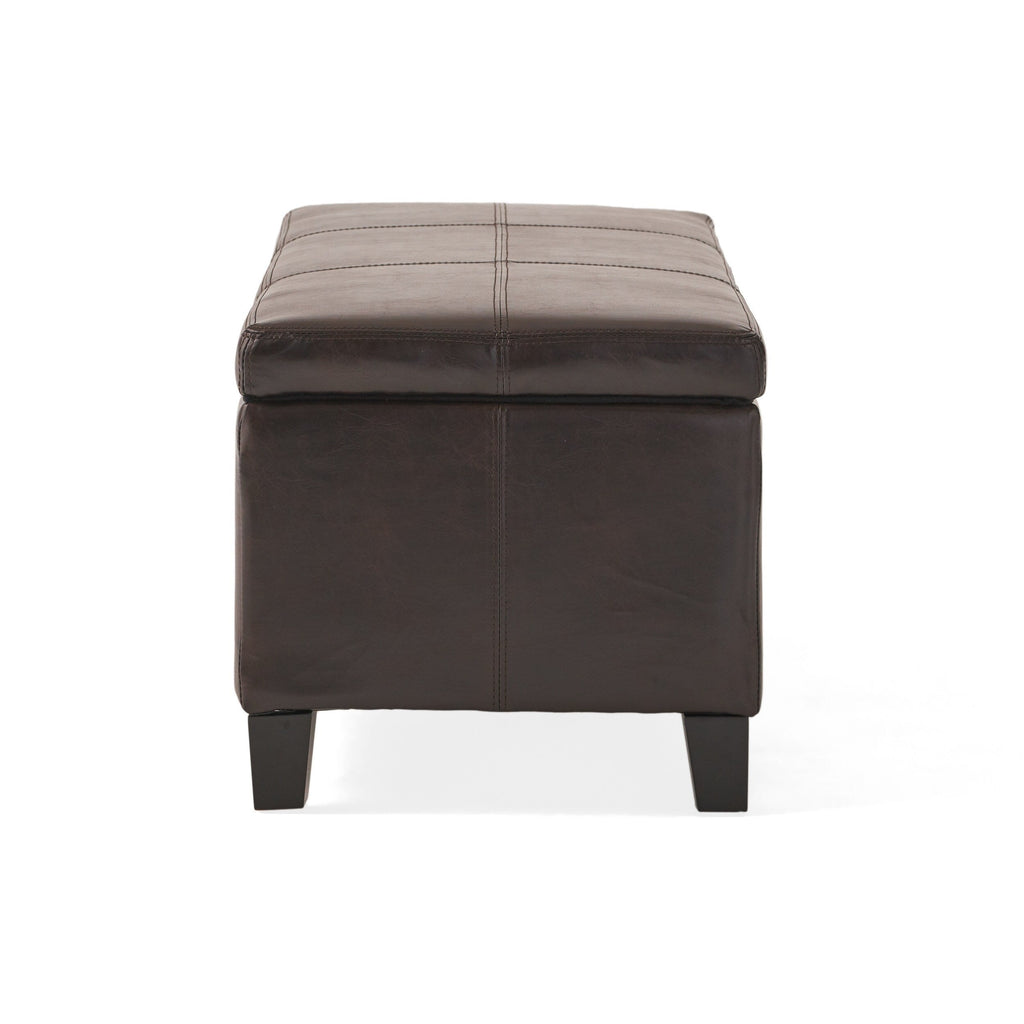 Lucinda Faux Leather Storage Bench by Christopher Knight Home - 51.25 L x 17.50 W x 16.25 H