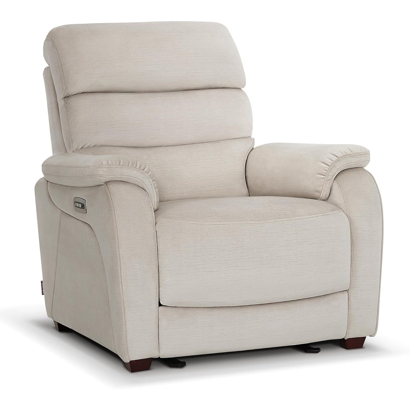 MCombo Zero Wall-Hugger Power Recliner Chair with Adjustable Headrest, Perfect for Small Spaces and RV, Fabric ST257