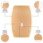 MacLuu Oblong Metal Wall Mirror