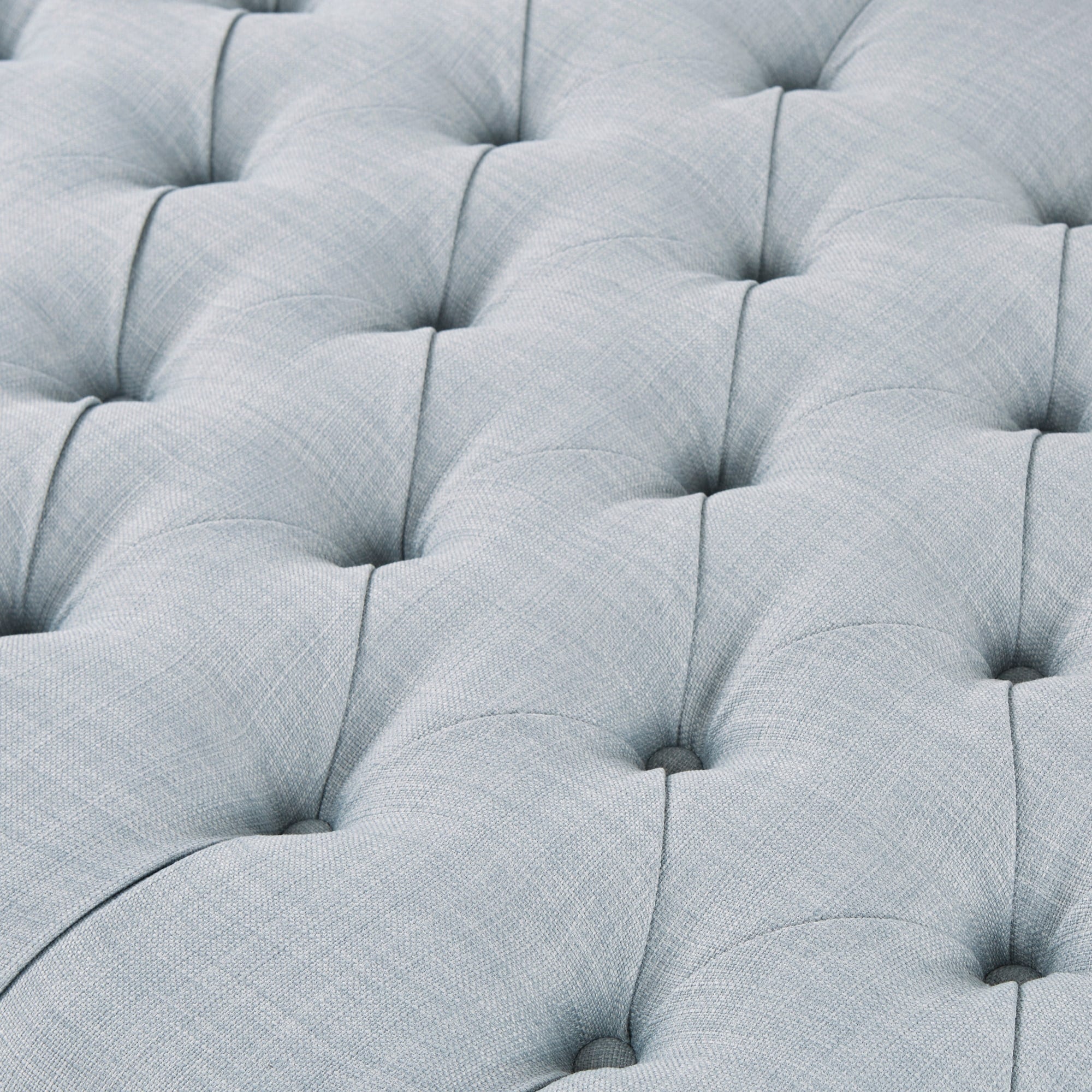 Madision Park Chase Surfboard Tufted Upholstered Ottoman with Solid Wood