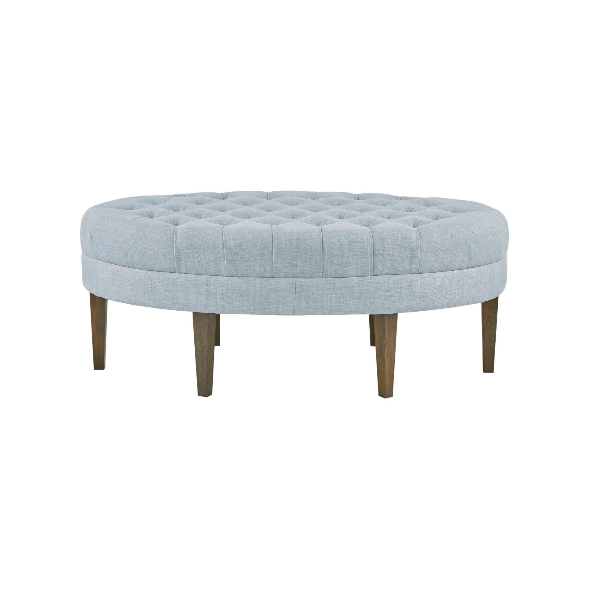 Madision Park Chase Surfboard Tufted Upholstered Ottoman with Solid Wood