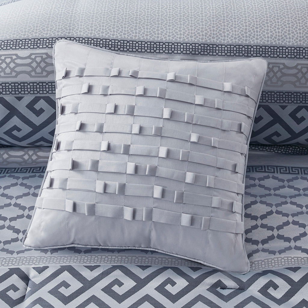 Madison Park Christian 7-piece Geometric Jacquard Comforter Set