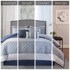 Madison Park Christian 7-piece Geometric Jacquard Comforter Set