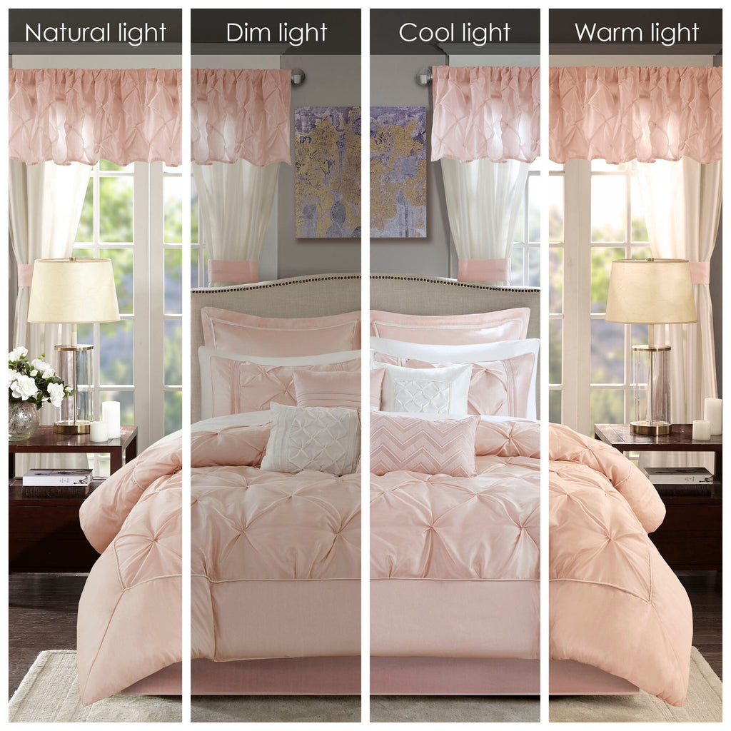 Madison Park Essentials Loretta 24-Piece Room in a Bag with Window Panels and Sheet Set