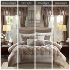 Madison Park Essentials Loretta 24-Piece Room in a Bag with Window Panels and Sheet Set