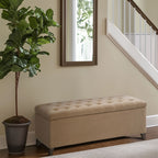 Madison Park Sasha Tufted Top Upholstered Storage Bench