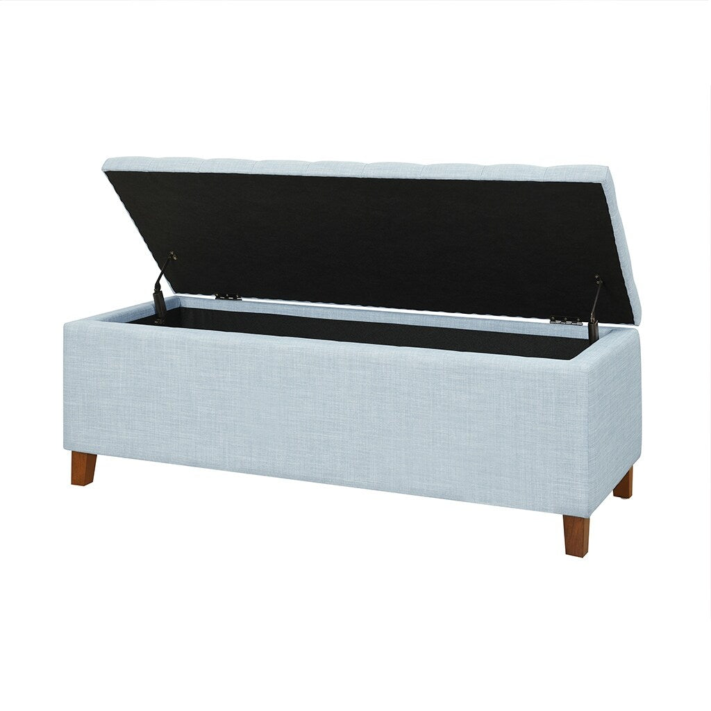 Madison Park Sasha Tufted Top Upholstered Storage Bench