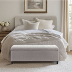 Madison Park Sasha Tufted Top Upholstered Storage Bench