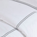 Madison Park Signature 500 Thread Count Luxury Collection 100% Cotton Sateen Embroidered Duvet Cover Set