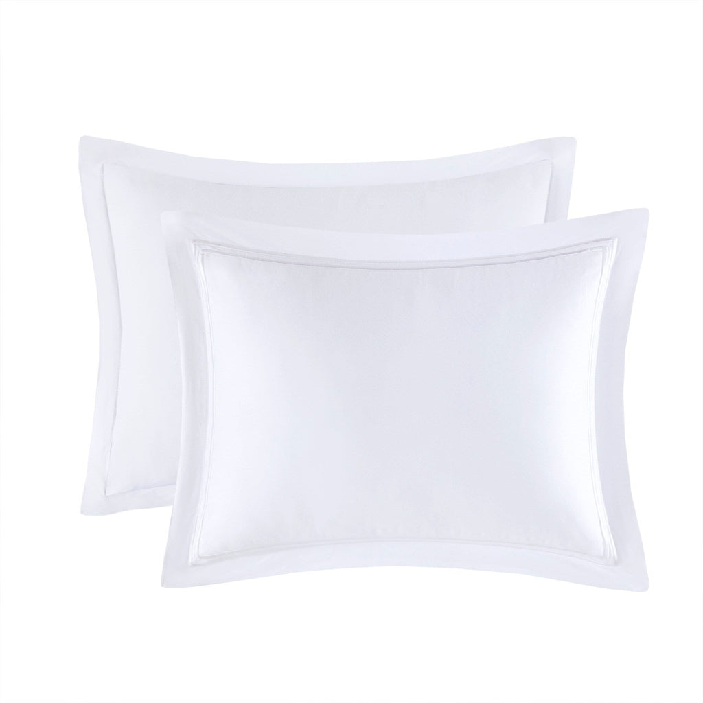 Madison Park Signature 500 Thread Count Luxury Collection 100% Cotton Sateen Embroidered Duvet Cover Set