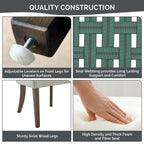 Madison Park Signature Ultra Upholstered Dining Side Chairs With Wood Legs (Set of 2) - N/A