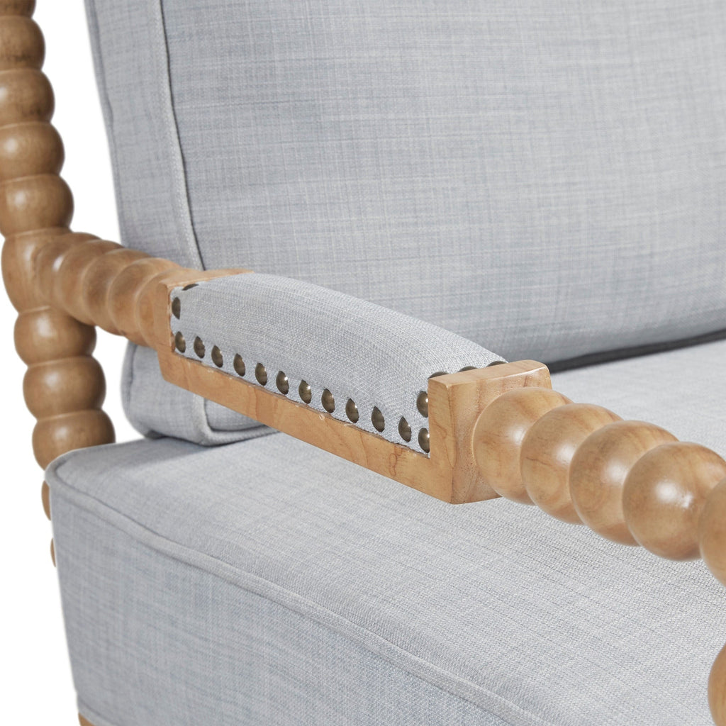 Madison Park Donohue Turned Wood Frame Armchair