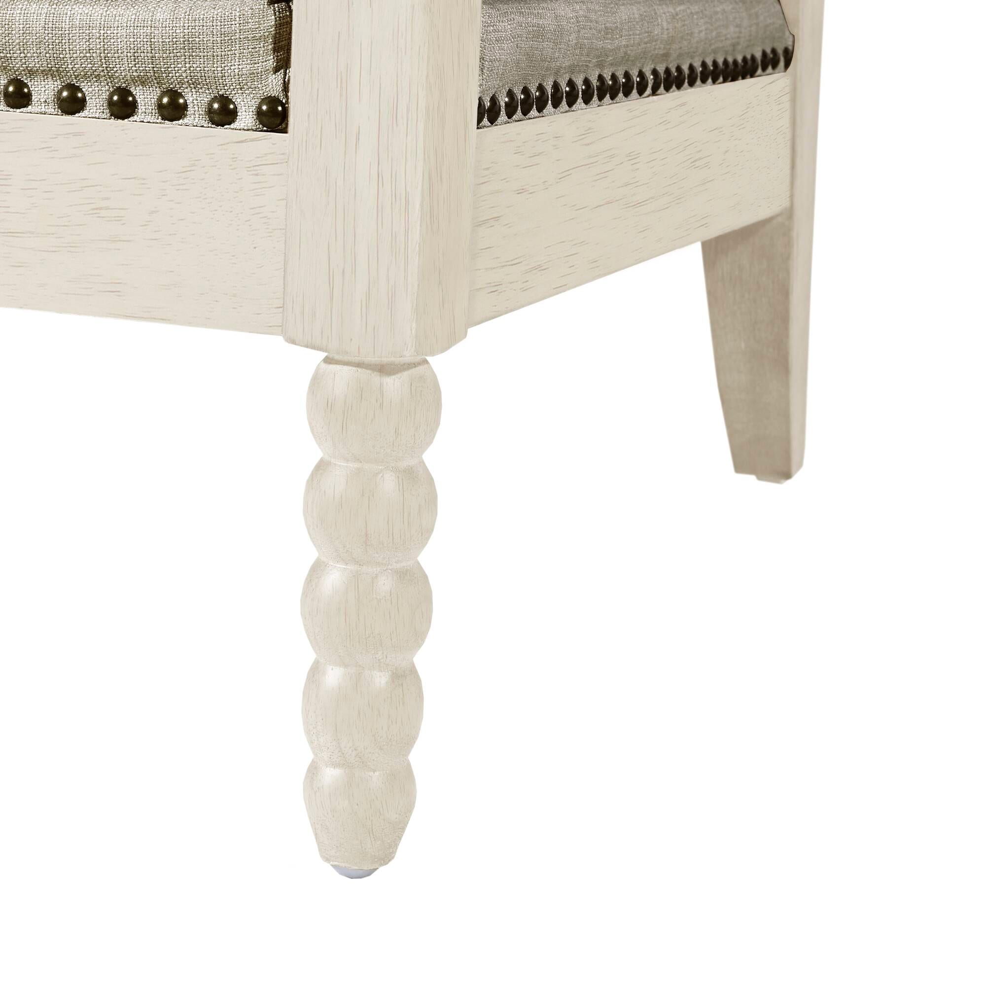 Madison Park Donohue Turned Wood Frame Armchair