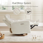 Maire Power Swivel Nursery Recliner Chair with Nightlight