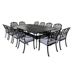 Manasquan 13-piece Gunmetal Aluminum Dining Set by Havenside Home
