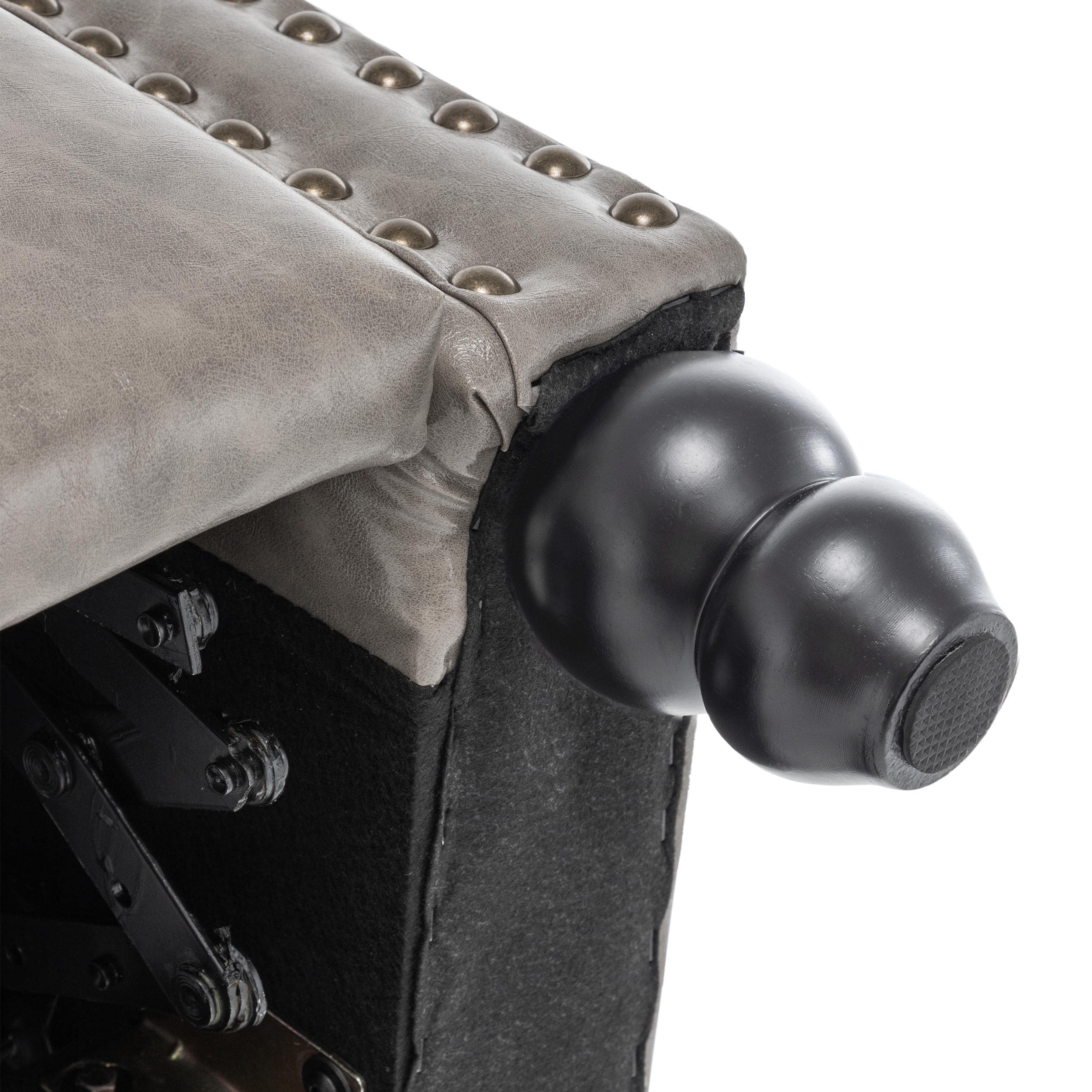 Manual Pushback Recliner Chairs with Nailhead Trim