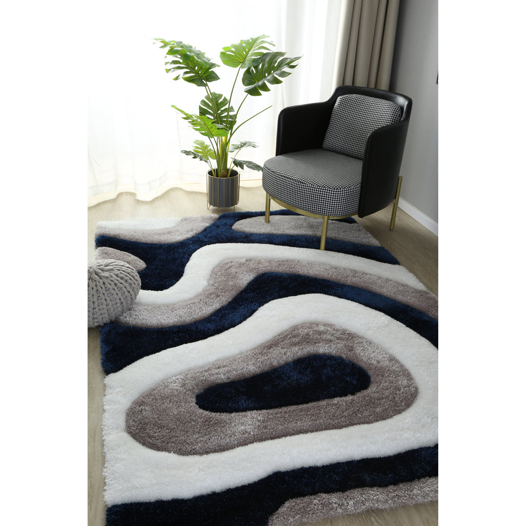 Mateos Shag Abstract Designed Area Rug