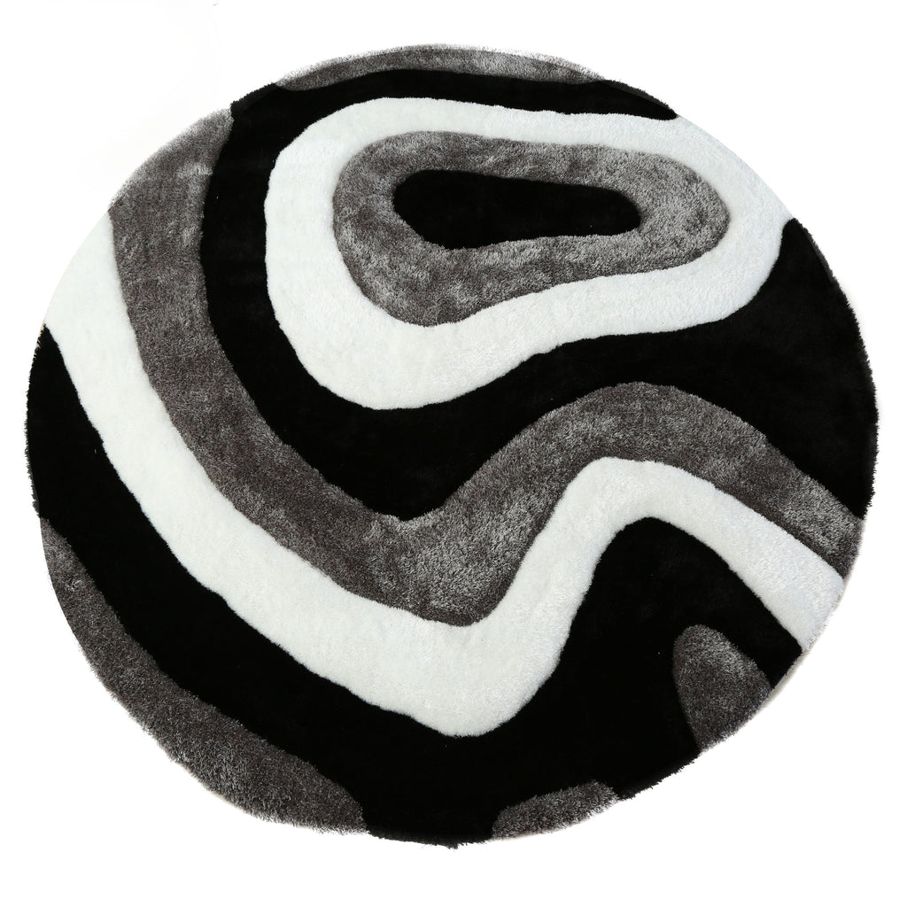 Mateos Shag Abstract Designed Area Rug