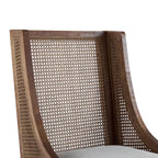 Maurers Cane and Wood Upholstered Dining Chairs (Set of 2) by Christopher Knight Home