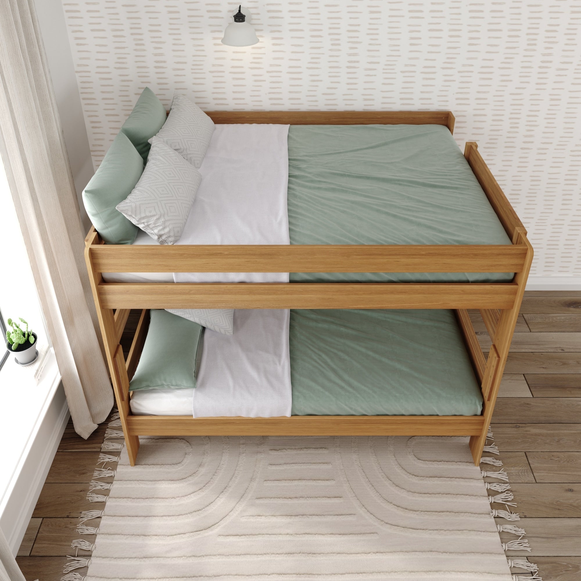 Max and Lily Farmhouse Queen over Queen Bunk Bed