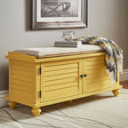Maybelle Velvet Cushion Shutter Door Storage Bench by iNSPIRE Q Classic