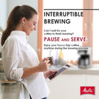 Melitta Aroma Tocco 8-Cup Drip Coffee Maker with Thermal Carafe and Touch Control Display