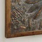 Metal Floral Sunflower Wall Decor with Embossed Details - Gray - Roche River Decor