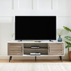 Mid-Century Modern TV Stand For TVs Up To 70 Entertainment Center Media Console - 20.5'' H X 59'' W X 15.5'' D