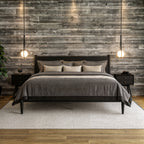 Mid-Century Panel Bed