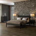 Mid-Century Panel Bed