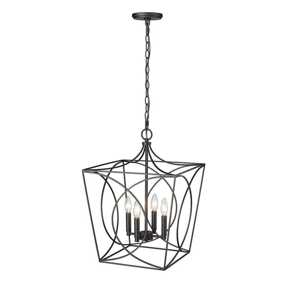 Millennium Lighting Tracy 4 Light Pendant Fixture in Multiple Finishes