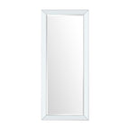 Faux Wood Full Length Mirror for a Clear, Full-View Reflection and Enhanced Room Ambiance - Silver - Full Length