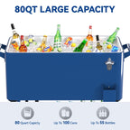 Moasis 80 Quart Rolling Cooler