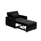 Modern 70.86 3 in 1 Single Convertible Sofa Bed with Adjustable Back and Moving Wheel for Living Room