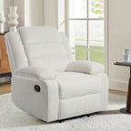 Modern Corduroy Manual Recliner Chair, Lounger Adjustable Recliners with Wide Armrest