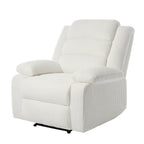 Modern Corduroy Manual Recliner Chair, Lounger Adjustable Recliners with Wide Armrest