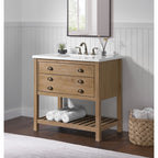 Monterey 37 Farmhouse Single Bathroom Vanity with Top