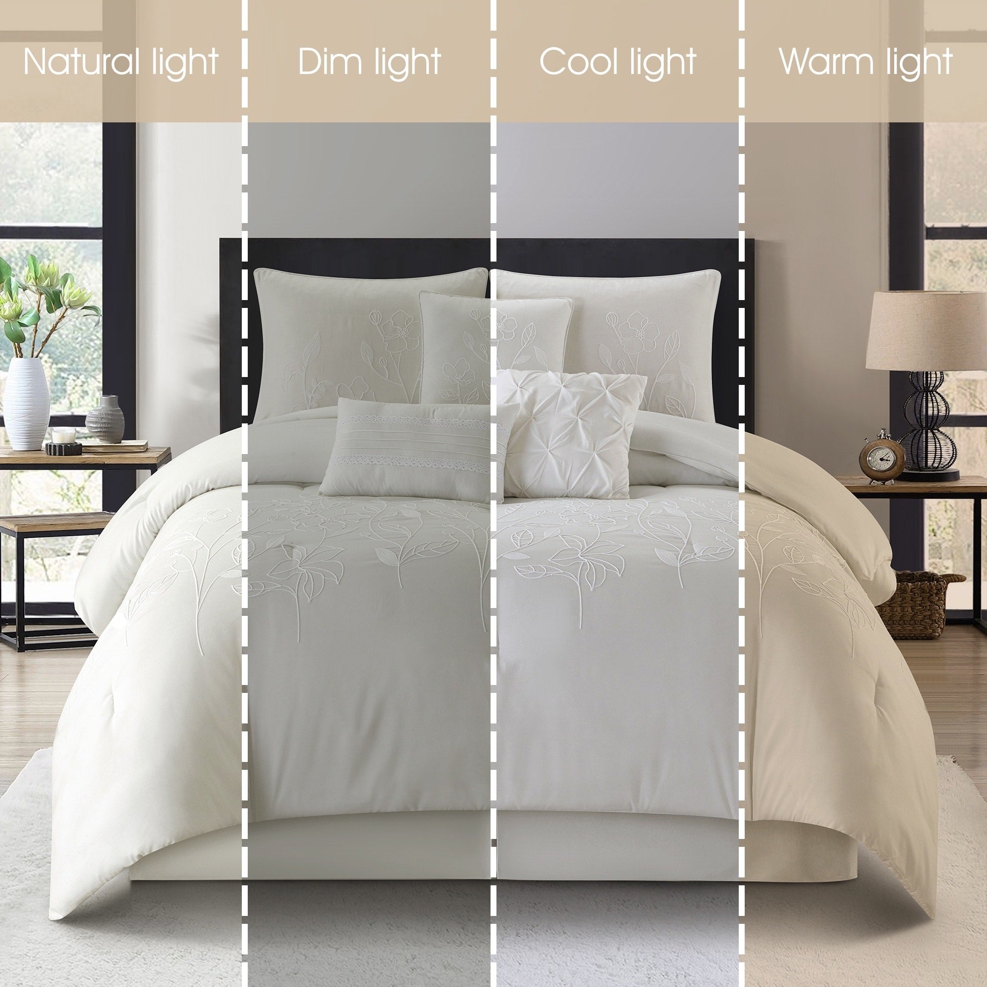 Nanshing Taylor 7 Piece Floral Botanical Comforter Set