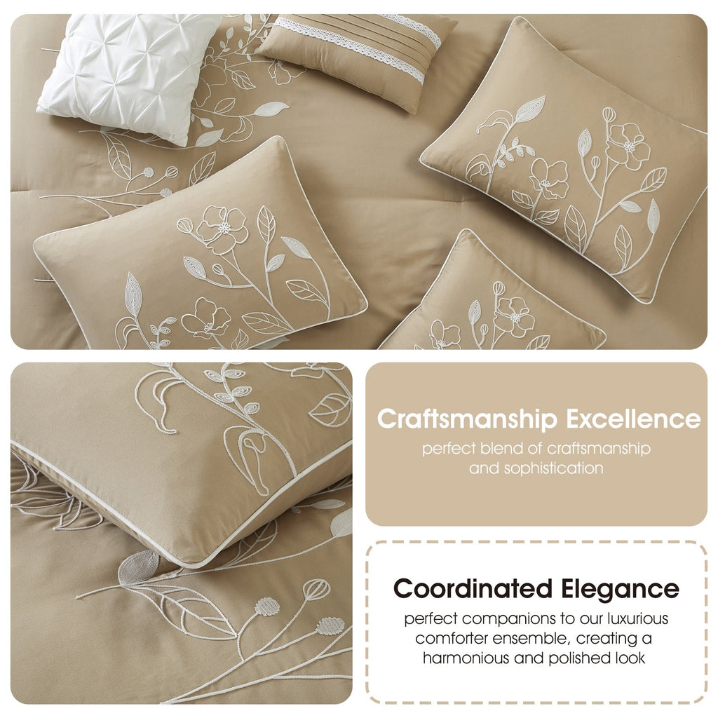 Nanshing Taylor 7 Piece Floral Botanical Comforter Set