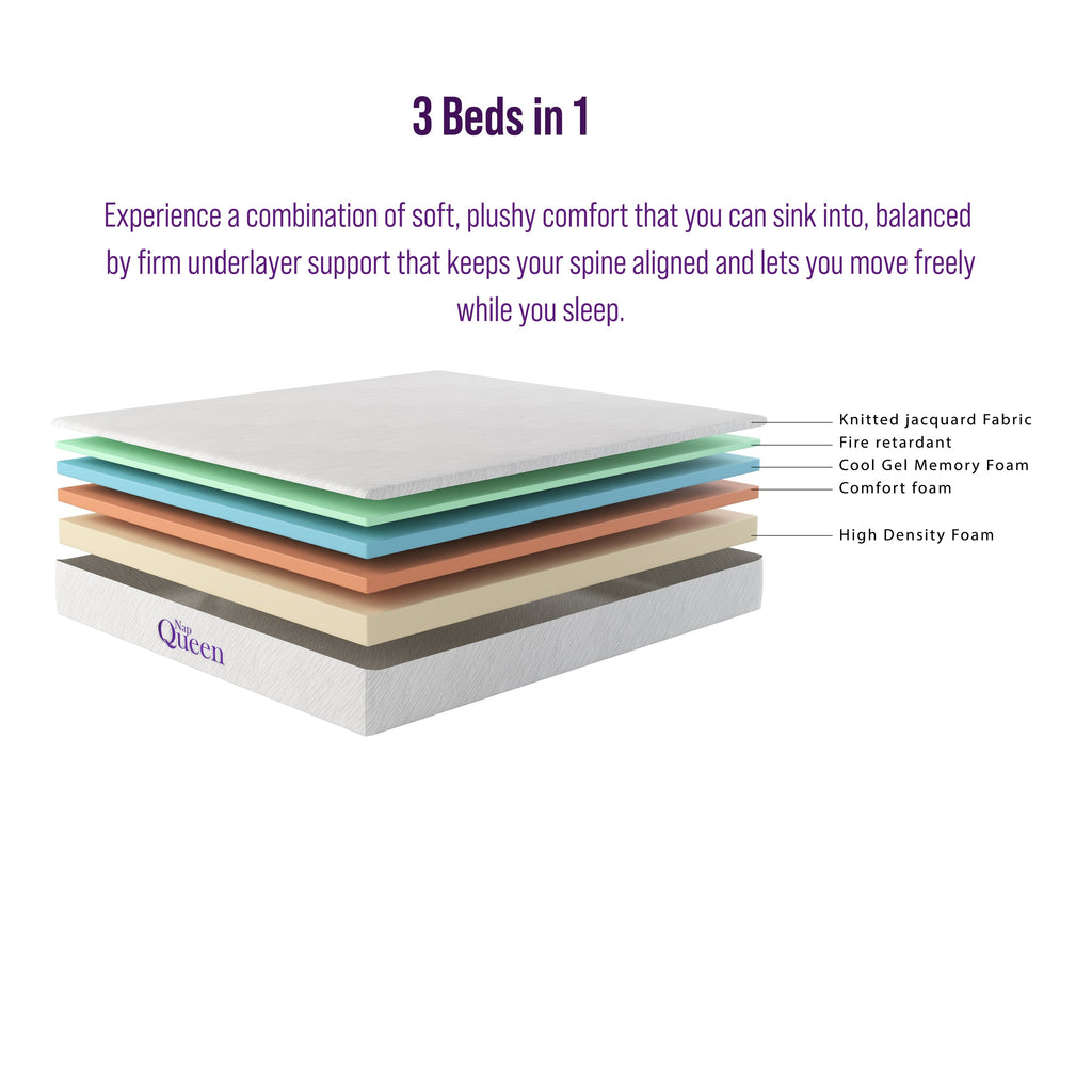 NapQueen Elizabeth 10 Cooling Gel Memory Foam Mattress