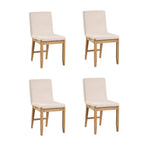 Gracie Modern Bar Stool, Boucle Upholstered Chair and Brushed Wooden Legs